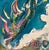 Aerial Seascape Abstract, Original Oil Painting, Rare Art For Sale - Image 4 of 12