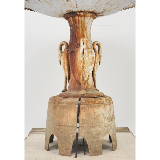 Antique 1870s j.w. Fiske Cast Iron Garden Fountain For Sale - Image 12 of 16