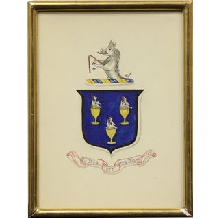 "Rearing Griffin Coat of Arms" Artwork For Sale