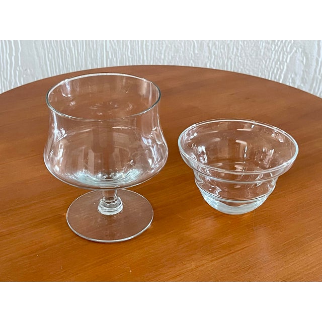 Set of 5 Mid Century Glass Shrimp Cocktail Glasses Chairish