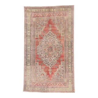 Vintage Turkish Oushak Rug, 06'05 X 10'10 For Sale