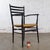 Mid-20th Century Italian MCM Ladderback Armchair Black Frame With Rush Seat Manner of Gio Ponti For Sale - Image 18 of 18