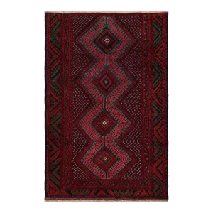 Rug & Kilim’s Modern Classics Tribal Rug in Red With Geometric Medallions