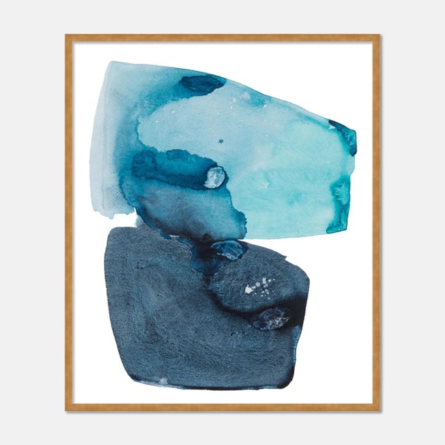 Kate Roebuck Arctic Ocean with Splatter by Kate Roebuck in Gold Frame, Medium Art Print For Sale - Image 4 of 4