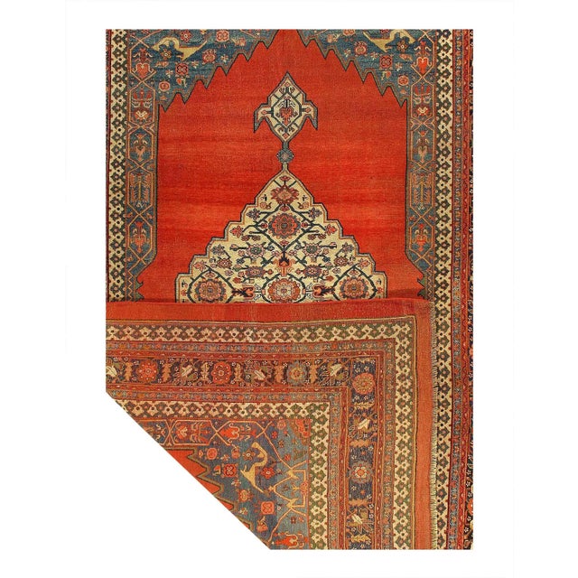 Traditional 1900 - 1909 Rust Persian Antique Bidjar For Sale - Image 3 of 9