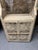 White Vintage 1970s Palm Beach Coastal Arched Wicker & Rattan Étagère Hutch Cabinet With Sunburst Doors For Sale - Image 8 of 12