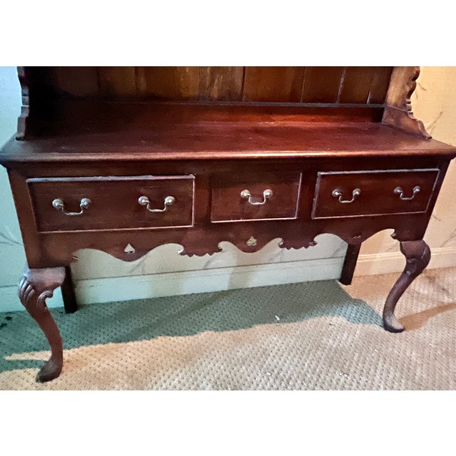 1940s Holland Company Welch Dresser W/Plate Rack in Distressed Oak For Sale - Image 4 of 16