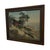 Vintage Framed Tinted Coastal Landscape Photograph of Cypress Trees on Rocky Shoreline. For Sale - Image 4 of 10