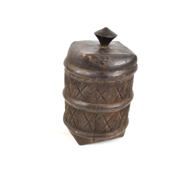 Tribal 20th Century African Wood Container For Sale - Image 3 of 8