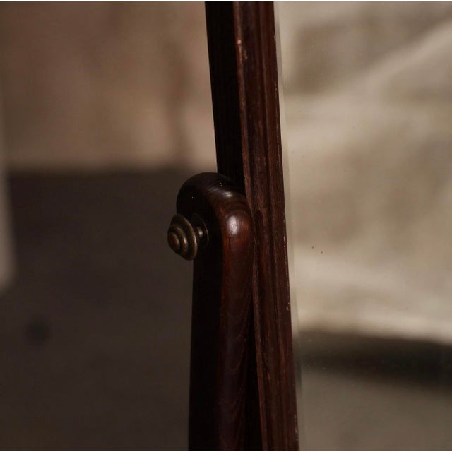 Vintage Japanese Kyodai Vanity Mirror – Solid Wood For Sale In New York - Image 6 of 12