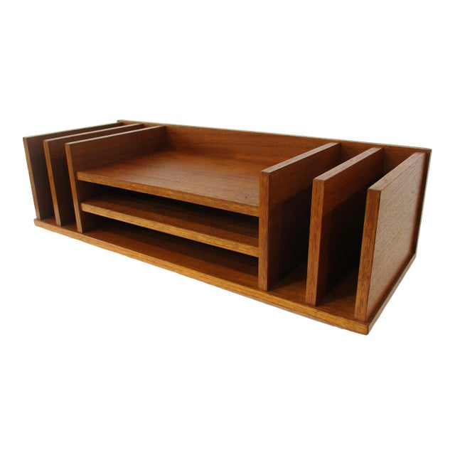 Georg Petersens Danish Teak Desk Organizer Mobelfabrk a/S Denmark For Sale