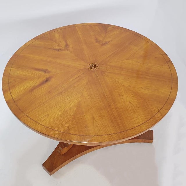 Biedermeier Salon Table in Cherry Tree, 1810s For Sale - Image 10 of 15