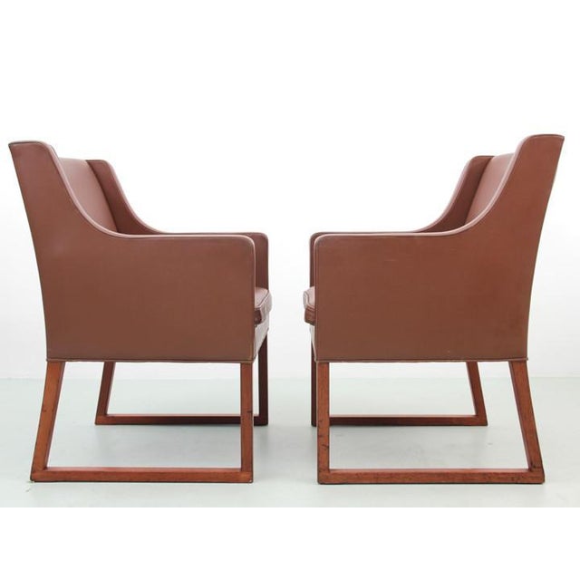 Mid-Century Modern Model 3246 Armchairs attributed to Børge Mogensen for Fredericia Stolefabrik, 1960s, Set of 2 For Sale - Image 3 of 18