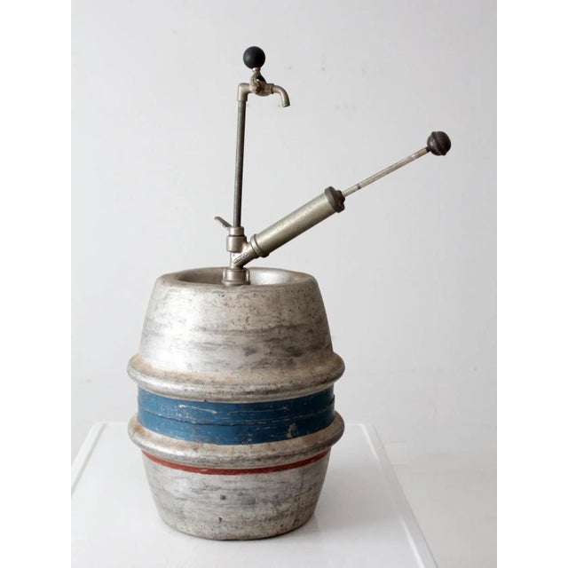 Mid-Century Modern Vintage 1965 Drewrys Aluminum Beer Keg - Quarter Barrel For Sale - Image 3 of 14