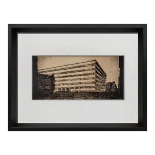 Mies Van Der Rohe (1886-1969) Limited Edition Lithograph | Concrete Office Bldg 1922 For Sale