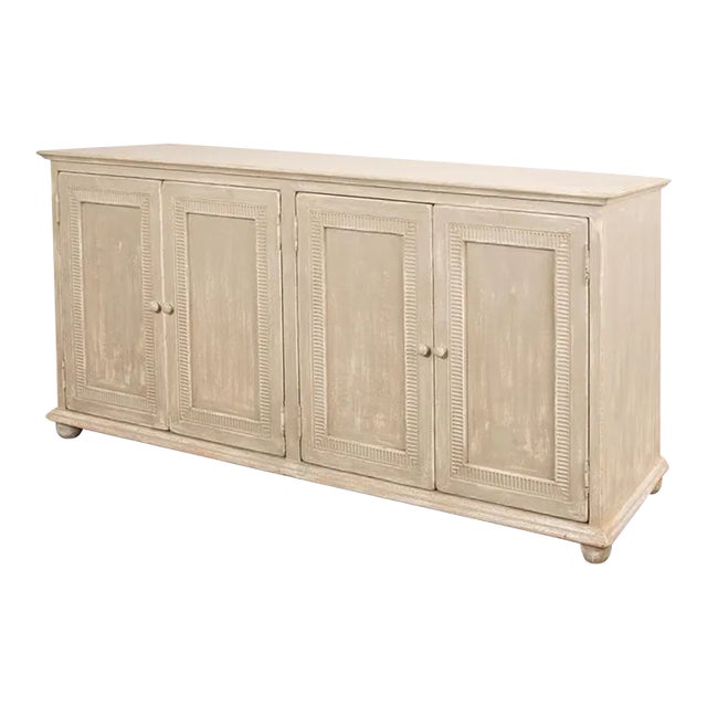 Coastal Beach Four Door Buffet For Sale