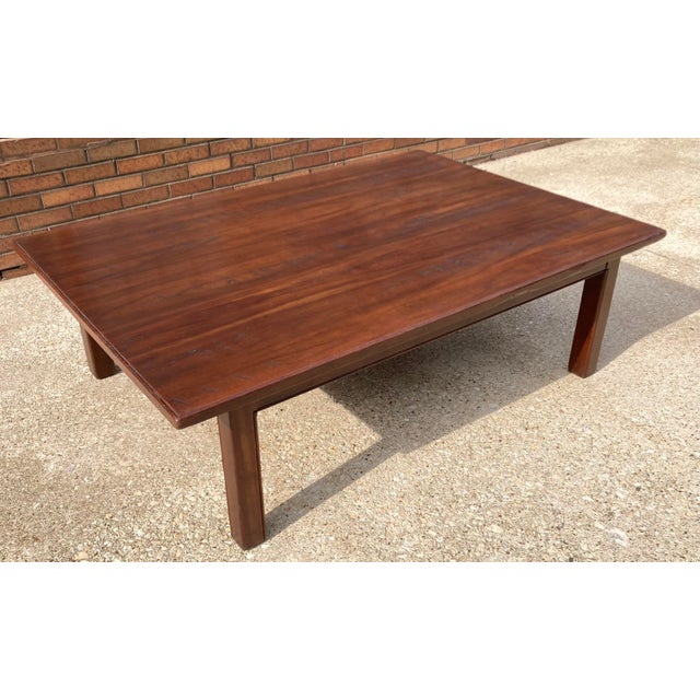 2000 - 2009 Large Walnut Cocktail Table by Wright Table Company For Sale - Image 5 of 12