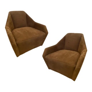 Pair of Loggia Showroom Hailey Swivel Chair For Sale