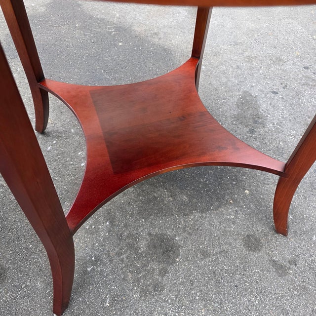 Niermann Weeks Round Parquet Side Tables - Set of 2 For Sale - Image 14 of 15