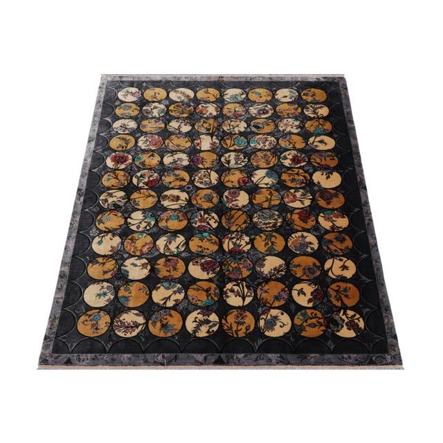 2010s Rug & Kilim’s Modern Rug With Polychromatic Floral Patterns “Sayeh” For Sale - Image 5 of 8