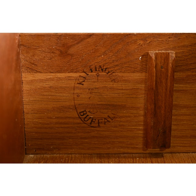 Brown Kittinger English Regency Carved Mahogany Sideboard Buffet, Circa 1960s For Sale - Image 8 of 17