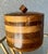 1980s Circa 1970/1980 Sleek & Chic Walnut Wood Ice Bucket With Attached Insulated Glass Insert For Sale - Image 5 of 18