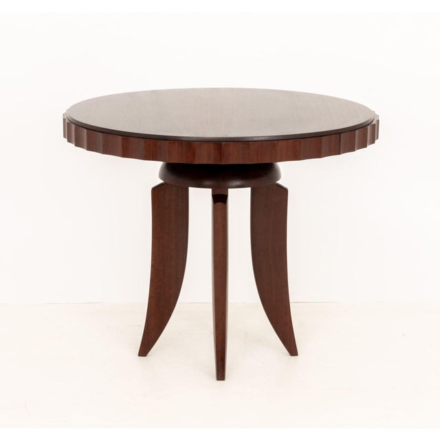 Wood James Schriber Woodworking Studio Furniture Art Deco Style Rosewood Center Table For Sale - Image 7 of 9