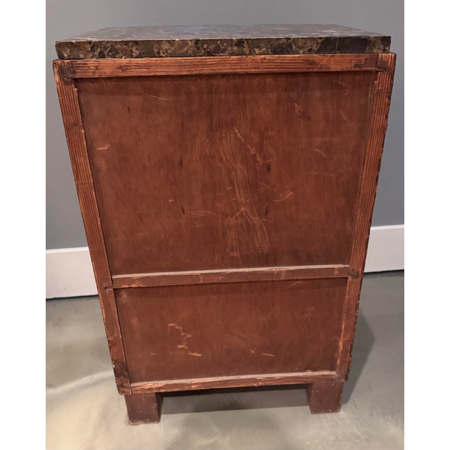 Brown French Art Deco Cabinet, Nightstand, or Accent Table – Circa 1930s For Sale - Image 8 of 10