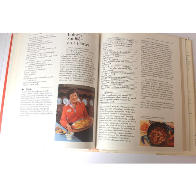 Red 1981 Julia Child & More Company Hardcover Cookbook For Sale - Image 8 of 10