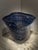 Large Signed 1993 Gunnar Cyrén for Orrefors Cobalt Blue Handkerchief Art Glass Centerpiece Bowl For Sale - Image 11 of 15