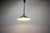 Black Czechoslovakian Space Age Pendant Lamp in Black Metal, 1970s For Sale - Image 8 of 12