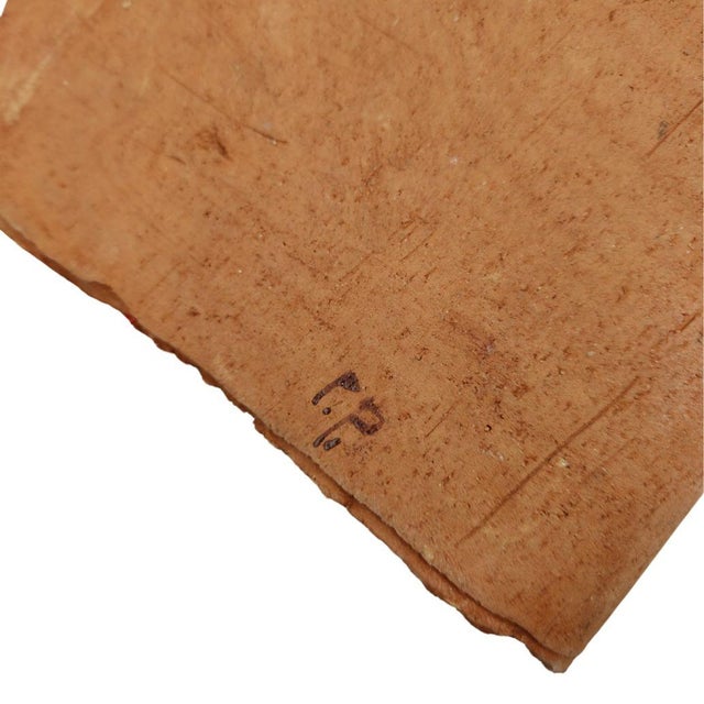 Pompeo Pianezzola, Red: Life, Friendship Remains, 1996, Ceramic & Parchment For Sale - Image 9 of 12