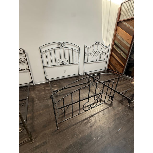 Full Size Claudio Rayes Wrought Iron Bed Frame, Model 28 For Sale - Image 9 of 12