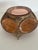 Metal Ormolu Gold Filigree Beveled Glass Jewelry Casket 5-Sided Round Trinket Box, 1960s For Sale - Image 7 of 8