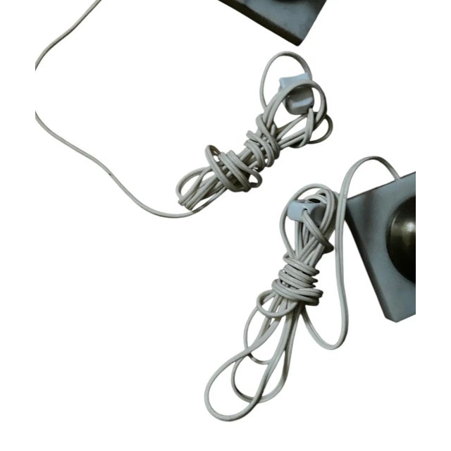 Victorian Era Etched Cranberry Glass Boudoir Table Lamps Pair For Sale - Image 12 of 12