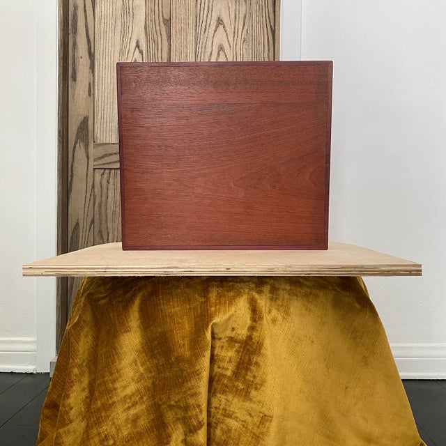 Brown Mid 20th Century Wood Block Display Stand For Sale - Image 8 of 11