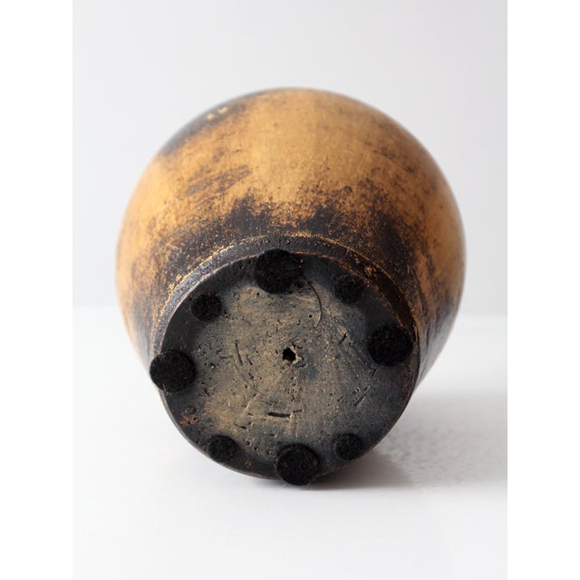 Vintage Mid-Century Abstract Pottery Vase For Sale - Image 13 of 13