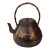Antique Gilt Inlay Rosewood Kettle or Teapot With Butterflies and Flowers, 19th Century For Sale