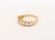 Metal Vintage 14k Yellow Gold and Diamond Wedding Band For Sale - Image 7 of 8