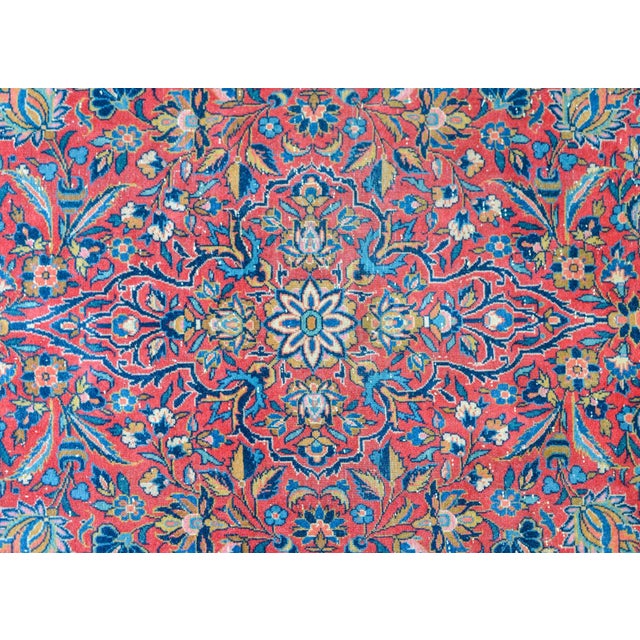Tribal Early 20th Century Persian Kashan Rug For Sale - Image 3 of 11