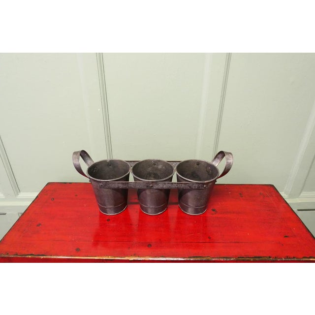 Industrial Vintage Flower Bucket, 1960 For Sale - Image 3 of 6