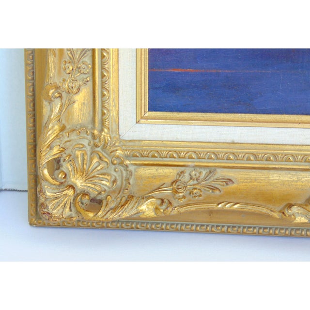 Green Antique Original Oil Painting by Mary Horton Adriance Framed 21"Wx25"H For Sale - Image 8 of 10