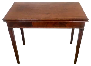 Antique George III Inlaid Mahogany Tea Table
