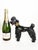 Patinated Plaster Poodle Sculpture, France, 1970s For Sale - Image 3 of 14