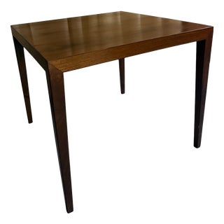 Square Rosewood Side Table by Severin Hansen for Haslev Møbelfabrik, Denmark, 1960s For Sale
