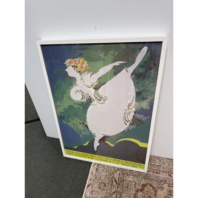 Contemporary Bjorn Winblad Royal Danish Ballet Poster, Framed For Sale - Image 3 of 12