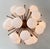 Metal 21st Century Mezzo Bronze White Pebble Murano Glass Flush Mount by Fabio LTD For Sale - Image 7 of 7