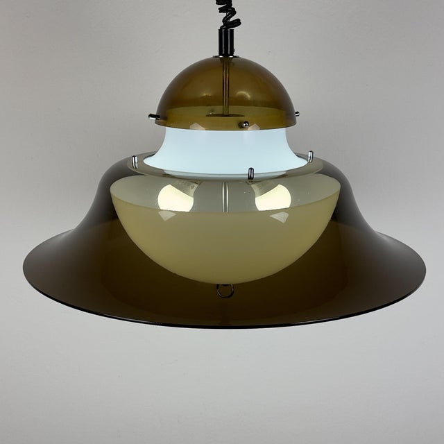 Plastic Vintage KD14 Pendant Lamp by Sijaj Hrastnik, Former Yugoslavia, 1960s For Sale - Image 7 of 15