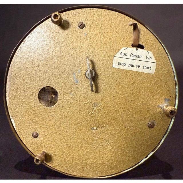 Brass Early 20th Century Vintage Karl Griesbaum Automatronic Singing Bird Cage, Made in Germany For Sale - Image 8 of 9