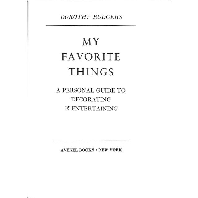 Paper "My Favorite Things: A Personal Guide to Decorating and Entertaining" 1974 Rodgers, Dorothy For Sale - Image 7 of 11